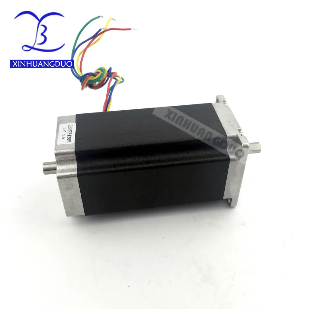 Шаговый двигатель CNC Nema 23 с двумя валами 57BYGH112 112 In мм 3 А CE ROHS ISO 3D принтер робот из
