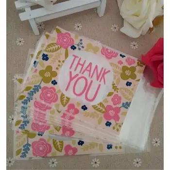 

95~100pcs/bag Rectangle OPP Cellophane Bags with Word Colorful Pouch, 16.2x9.9cm; Thickness: 0.07mm
