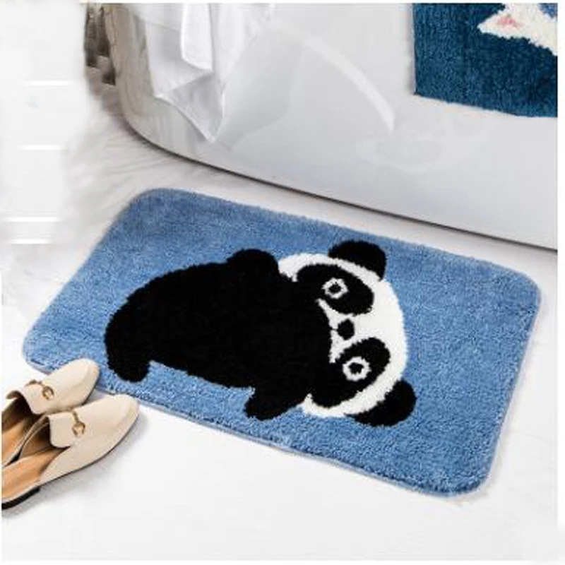 Cute Cartoon Bath Mat Water Absorption Carpet Rugs Toilet Funny Bathtub Room Living Room Door Stairs Bathroom Foot Floor Mats