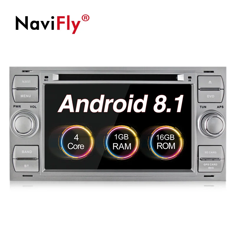 

New Arrival android 8.1 Car tape recorder GPS DVD Player For Ford C-Max Connect Fiesta Fusion Galaxy Kuga Mondeo S-Max Focus