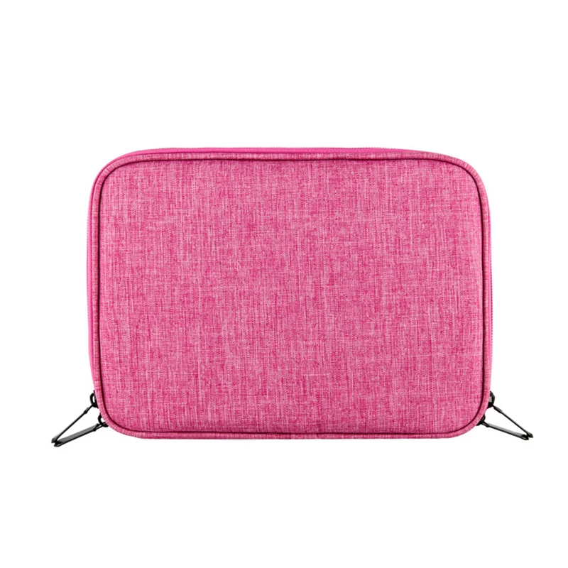 Double Layer Cable Organizer Bag Multifunction Travel Portable Bag Electronic Digital USB Cable Earphone Travel Kit Case Pouch