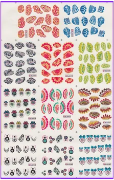 

11 PACK/ LOT WATER DECAL NAIL ART NAIL STICKER FLOWER GRASS PETAL FAN FEATHER BUTTERFLY BLE1071-1081