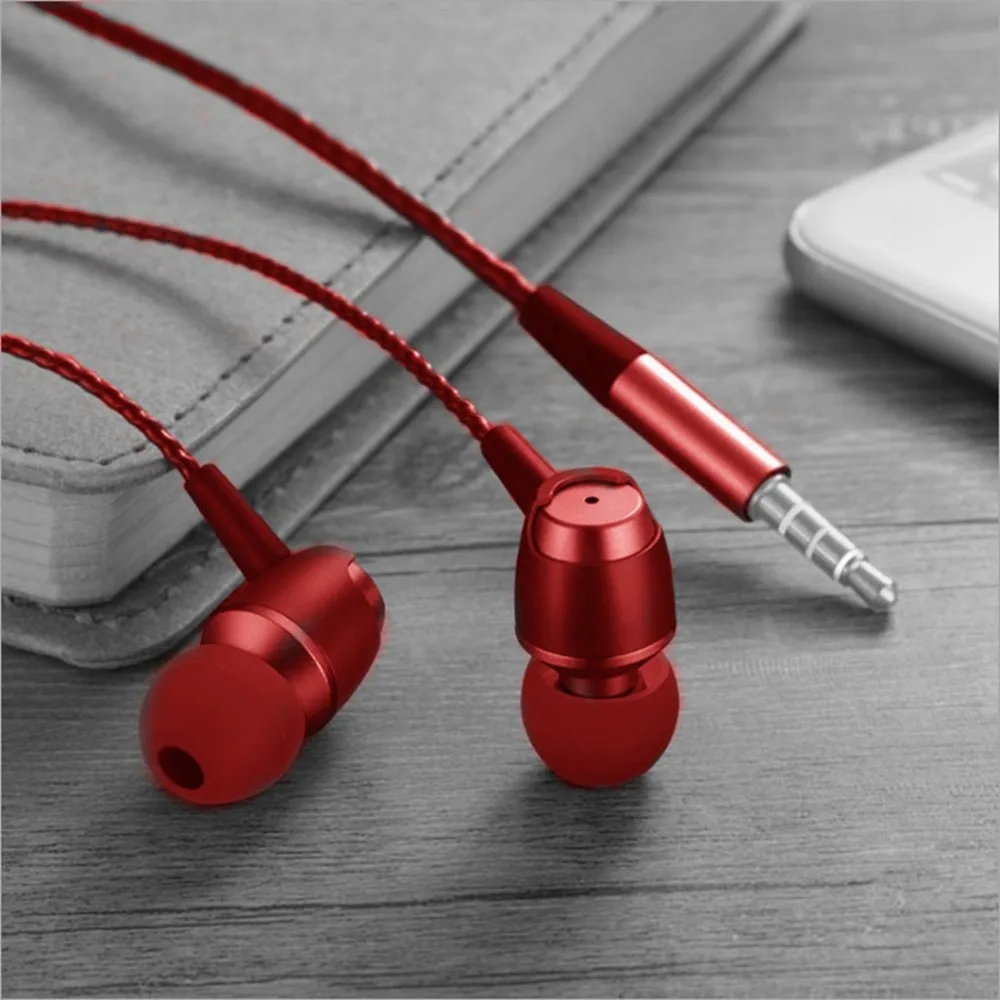 Hangrui New 3.5mm Metal In-ear Earphone For Phone Bass Sport Earphones With Microphone Headset Stereo For iphone Samsung Xiaomi (11)