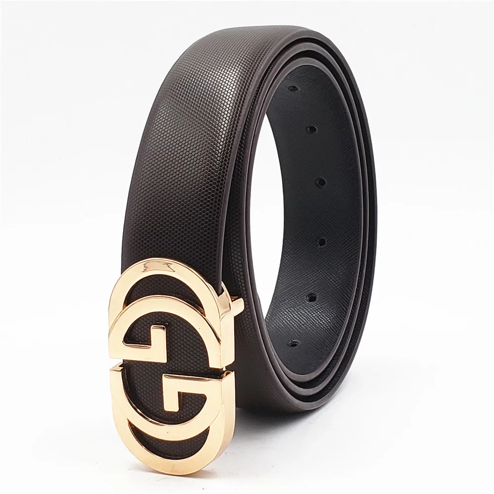 

Luxury Designer Belt for Men Women Double G Smooth Buckle Strap High Quality Genuine Real Leather Belt Fashion Jeans Belt