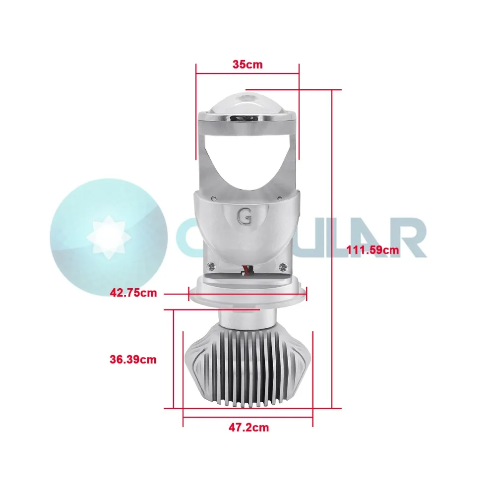 80 Вт/пара Автомобильные светодиодные лампы H4 12 В/24 В 6000 К|Передние LED-фары для авто|