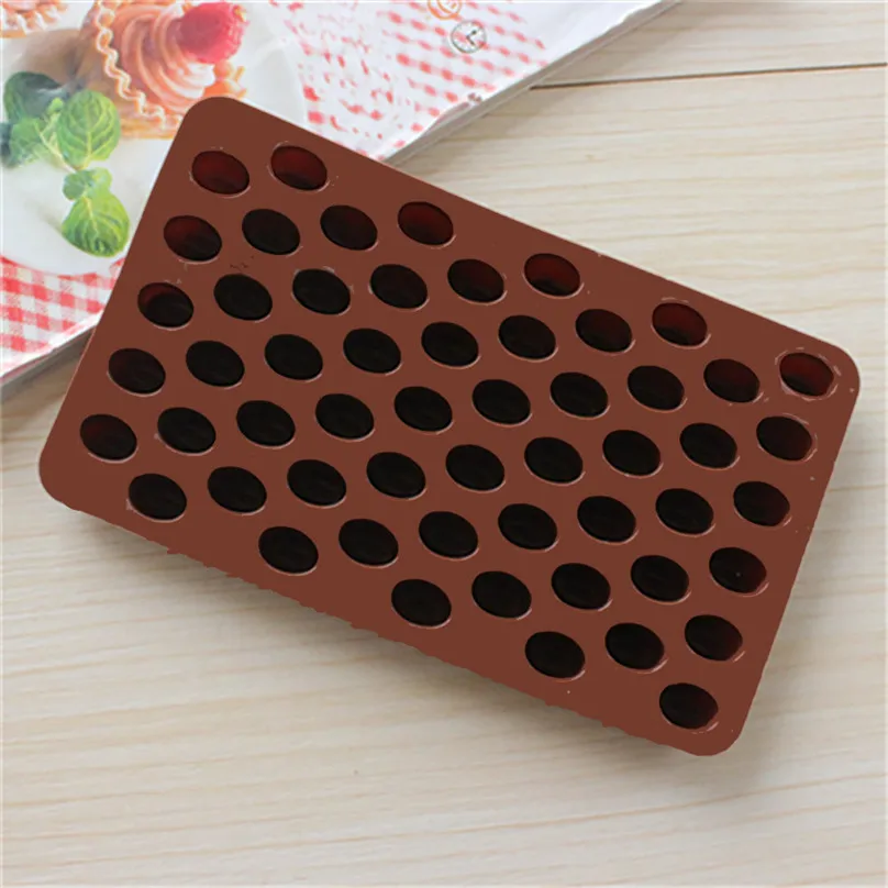 Coffee Bean DIY Chocolate Mold Candy Mold Pastry Cake Mould Wax Melt Kids Toy Silicone Bakeware Chocolate Molds Cake Decor #3D25 (2)