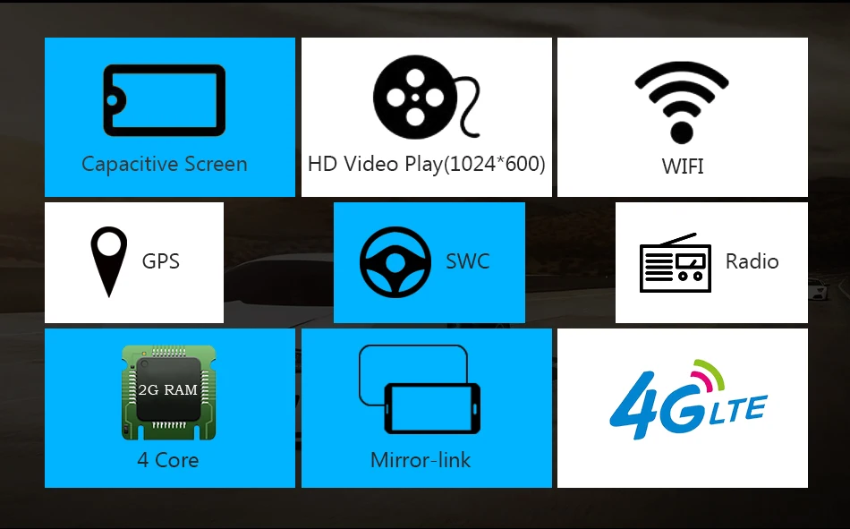 Best Eunavi 2 Din 7 inch Android 9.0 Car Radio Stereo Multimedia GPS Navigation TDA7851 WiFi Bluetooth 1024*600 touch Screen no dvd 6