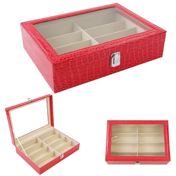 

8 Slots Handmade Glasses Box Jewellery Organizer Jewellery Box for Glasses Case Display