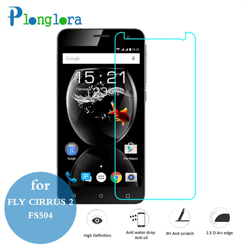 Для Fly Cirrus 2 FS504 закаленное Стекло 2.5D ARC 9 H ультра тонкий 0.26 мм Экран протектор