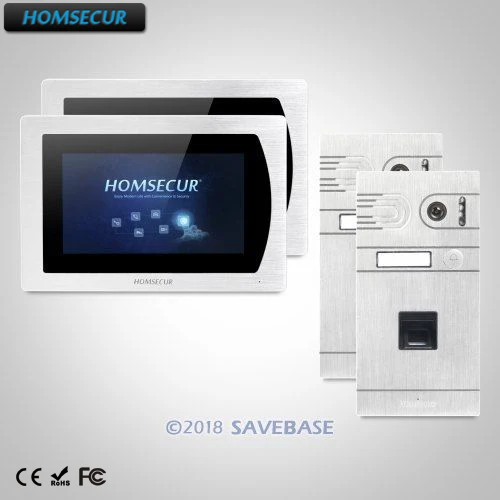 

HOMSECUR 7" Video&Audio Smart Doorbell with Fingerprint Camera for Home Security: BC061-S Camera+BM717-S Monitor