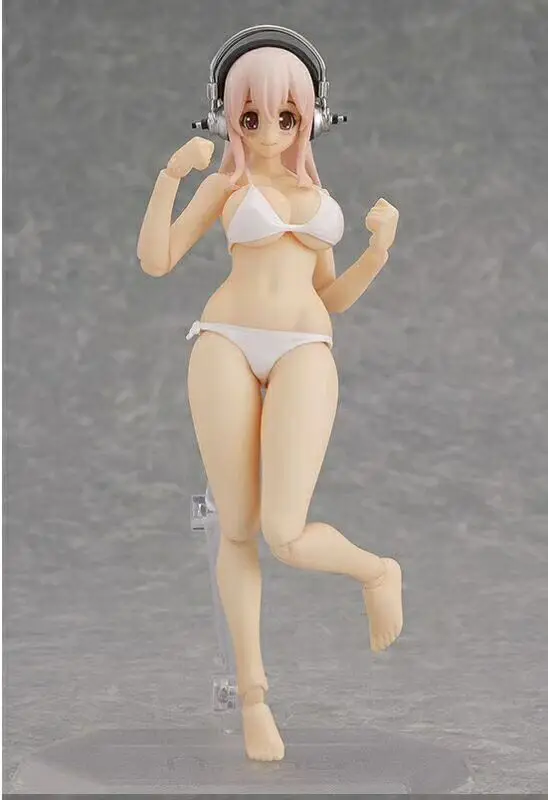 Супер Sonico Figma EX 051 фигурку Аниме #051 Красота модель куклы сексуальные