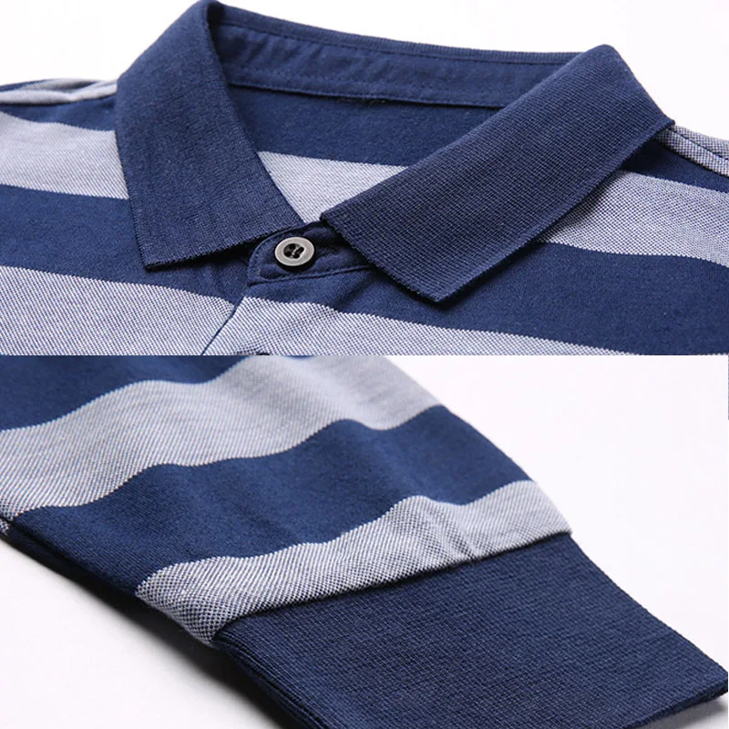 Liseaven мужская длинная полосатая рубашка-поло мужская хлопковая рубашка футболка Топы брендовая одежда мужские Camisas