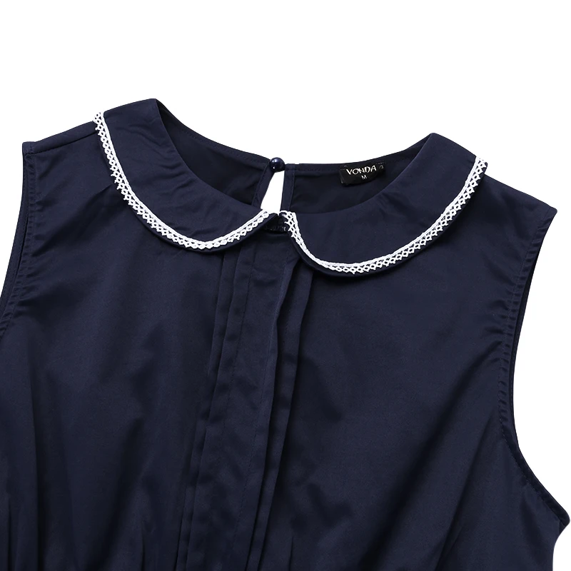VONDA Одежда для беременных летние женские блузки рубашки повседневные свободные футболки без рукавов Топы для беременных Blusas размера плюс