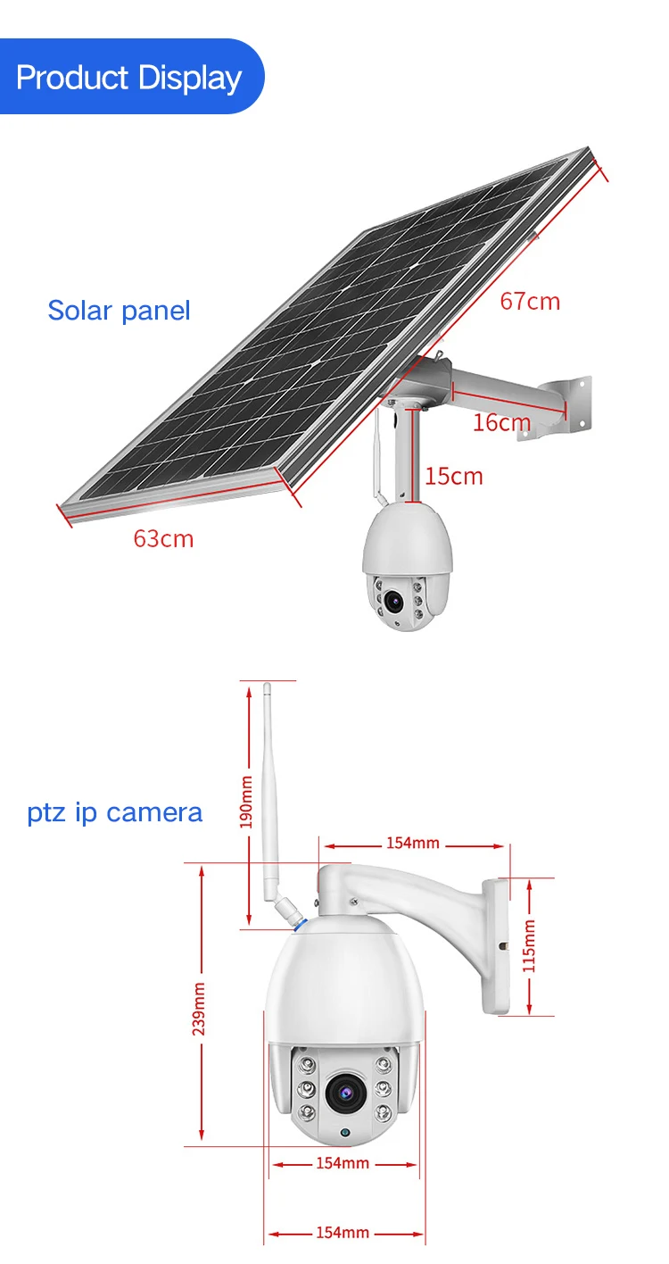 60 Вт солнечная панель питания IP камера Wifi 1080P HD 3g 4G sim-карта PTZ Солнечная камера Открытый 4X Оптический Купол CCTV видео камера безопасности