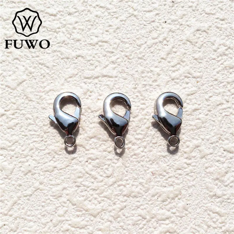 Fuwo Platinum Plated Brass Lobster Clasps Connect Clasps High Quality