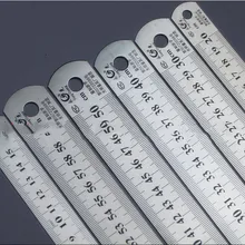 Стальная линейка толще чертёжные принадлежности аппаратные инструменты линейка двусторонняя для офиса и школы kawaii