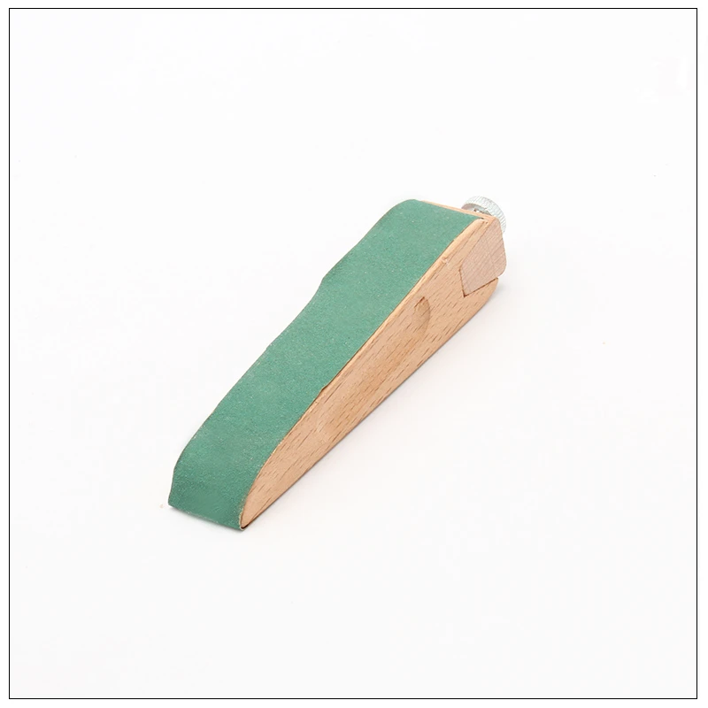 Handmade leather DIY wooden sandpaper sandpaper sanding block vegetable tanned leather edge banding grinding edge treatment