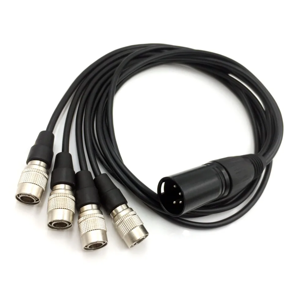 XLR 4 Pin Hirose 4-контактный мужской зум F8 Питание кабель звуковых устройств 688 664 Мощность линии 4 в 1