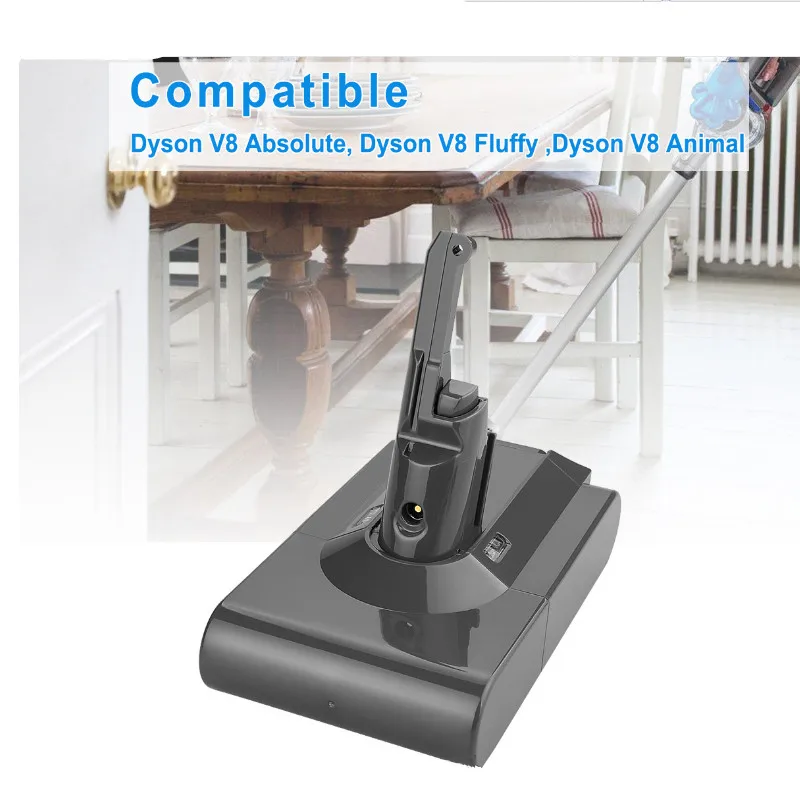 Импортные батареи V8 6800 мАч 21 6 в аккумулятор для Dyson литий ионная батарея пылесоса