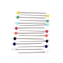 50 шт. круглые жемчужные головки булавки для шитья Свадебный корсаж флористы швейные булавки DIY ремесла аксессуары новые