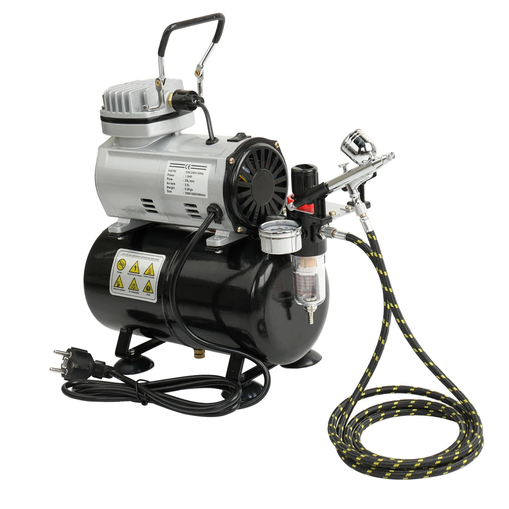 

EU High-efficiency Oil-less Quiet Air Compressor High-pressure Pump Woodwork Air Spray Paint Compressor Blast Pump Set
