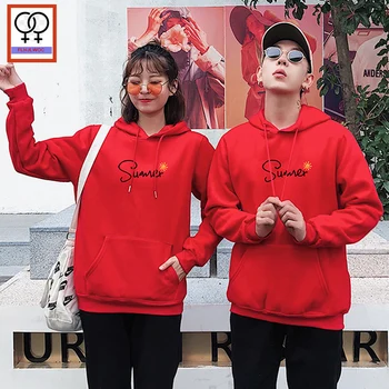 

Matching Couple Hoodies His and Her Love Sweatshirts Smile Letter Boyfriend Girlfriend White Black Printed Couple Top Hoodies