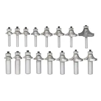 

Router Bit 1/4 "-1" Shank Chamfer Cutter Router Bits for Engraving Trimmer Cleaning Flush Trim Round Corner Milling Cutter