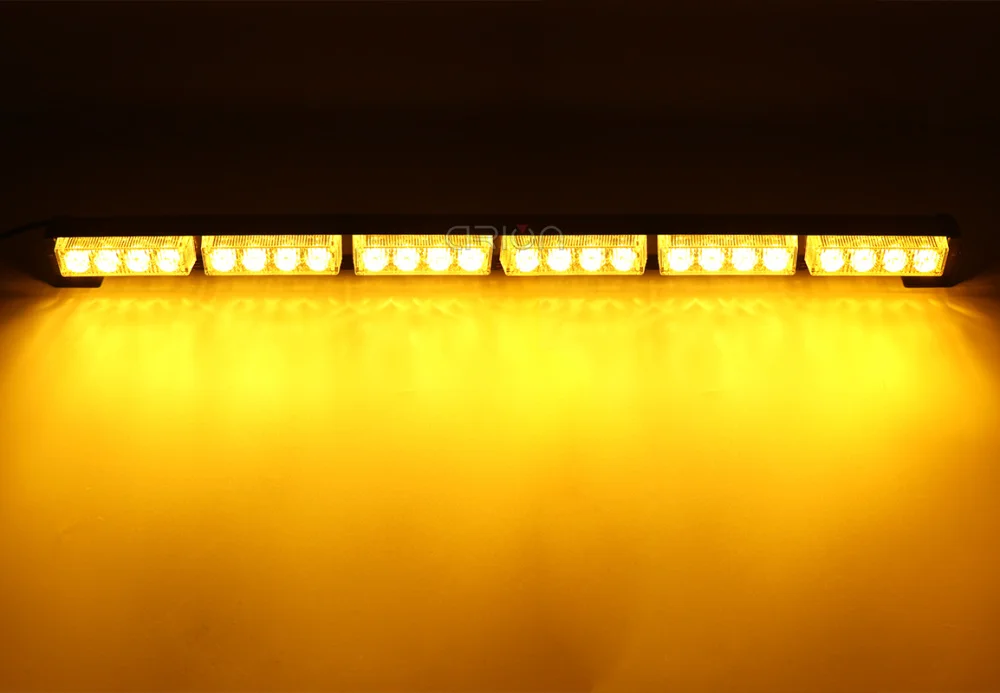 1" до 35,5" янтарно-желтый светодиодный индикатор движения автомобиля грузовика аварийный мигающий Предупреждение светильник светодиодный полицейский светильник s 13 режимов