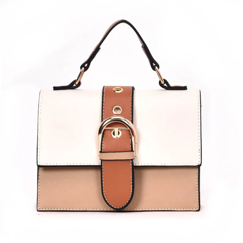 

Women's Designer Handbag 2018 Fashion New High quality PU Leather Women bag Contrast Lady Tote Shoulder Messenger Bag Crossbody
