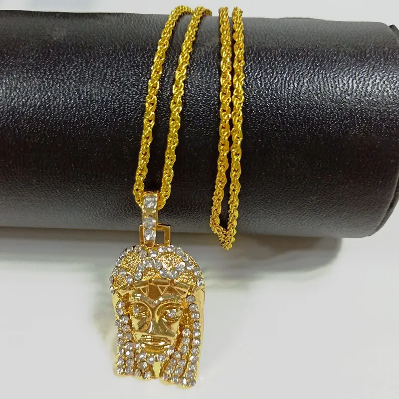 Хип хоп Цепочки и ожерелья серебро розовое золото Цвет Iced Out Bling Полный горный