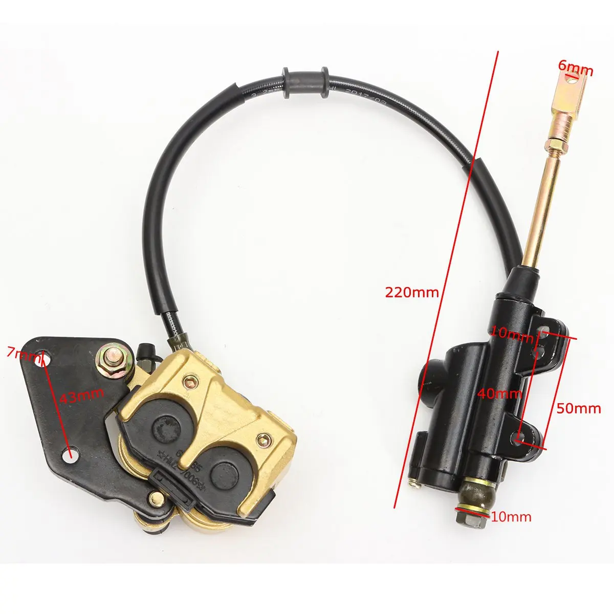 Sistema de pinza de freno de disco trasero hidráulico 120cc 250cc ATV QUAD Bike Gokart Buggy moto frenos Accesorios
