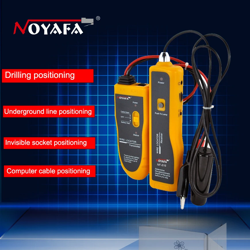 Подземный кабельный локатор NF816 инструменты для поиска кабелей|cable finder tool|underground