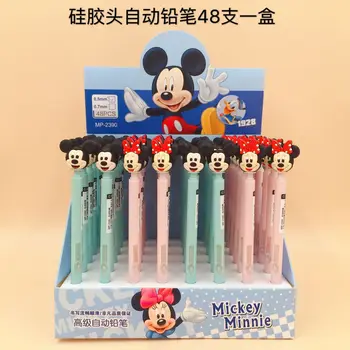 

48 pcs/1 lot Cartoon mouse press Mechanical Pencils School Office Supply Student Stationery Kids Gift Automatic Pencil