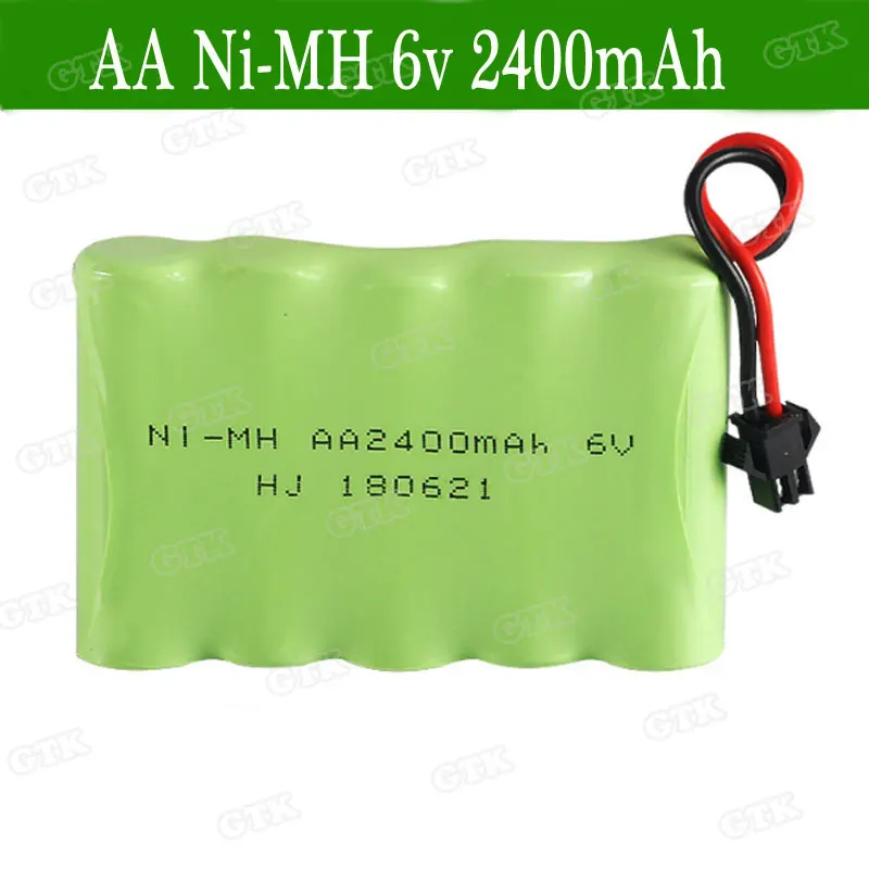 2pcs 6v 2400mah AA NI MH Battery High capacity For toy battery upgrade