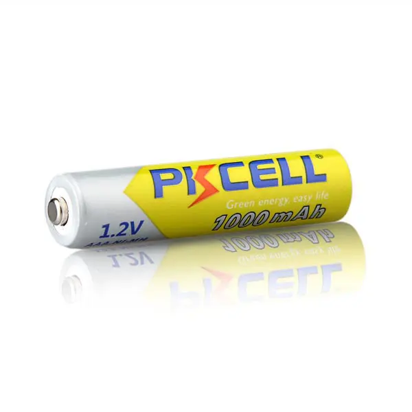 Pkcell 20 шт. 1 2 в 1000 мАч NiMh AAA аккумуляторная батарея Ni-MH 3A батареи фонарик цифровая