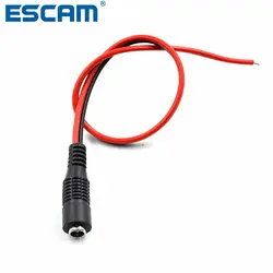 ESCAM 10 шт. Женский 5,5*2,1 мм разъем DC 12 В адаптер Мощность косичку провода с твердой Медь Core для видеонаблюдения Камера разъем