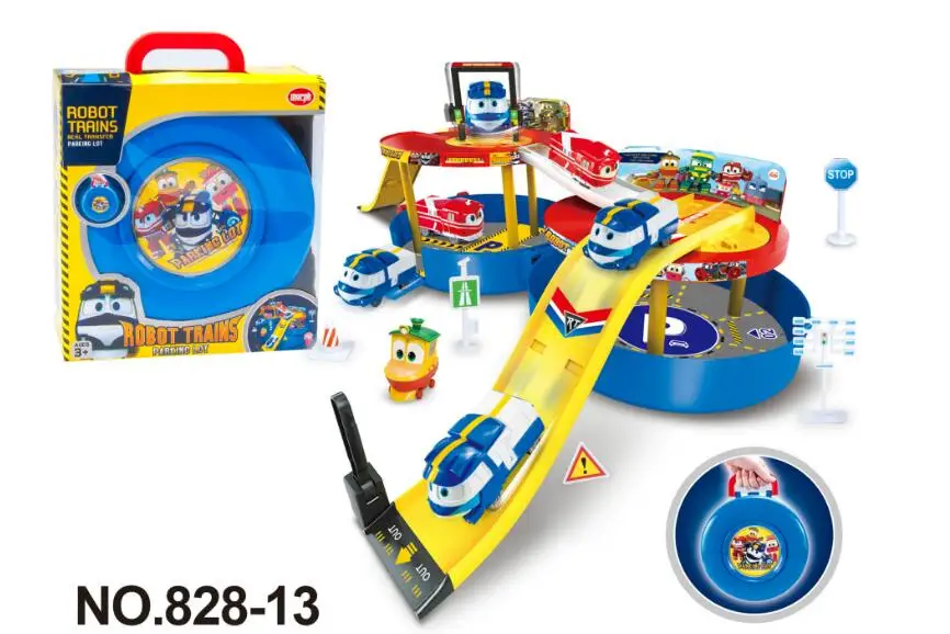 robot train toys set