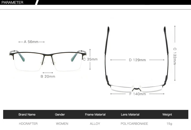 HDCRAFTER оптические очки оправа для женщин и мужчин антибликовые прозрачные линзы от близорукости, по рецепту компьютера винтажные очки UV40