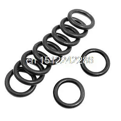 

10 Pcs 25mm x 4mm Industrial Flexible Rubber O Ring Seal Gasket