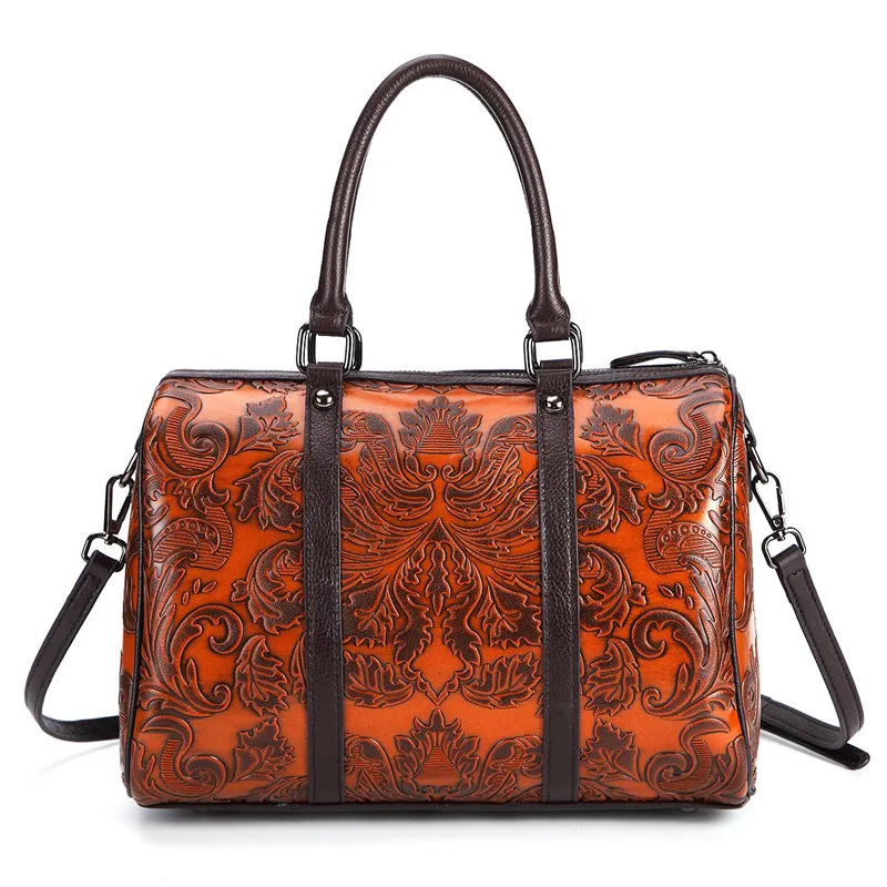 

Nesitu Vintage Leather Women's Handbags Women Messenger Bags Tote Shoulder Bag #M1536