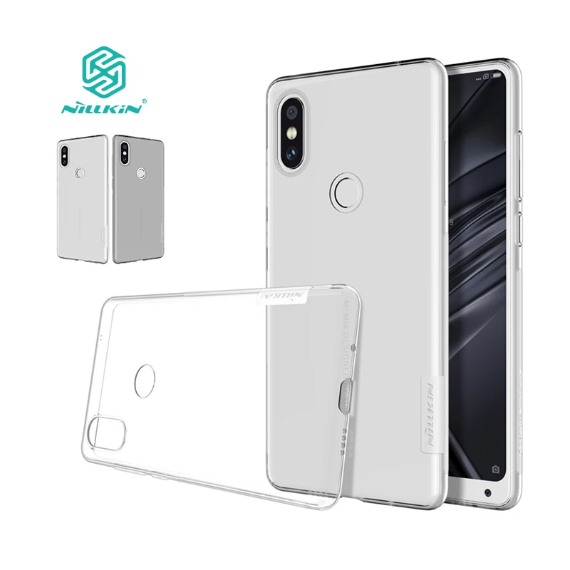 

For xiaomi mix 2s Case 5.99 Nillkin Nature Transparent Clear Soft silicon TPU Protector cover for xiaomi mi mix 2s case cover