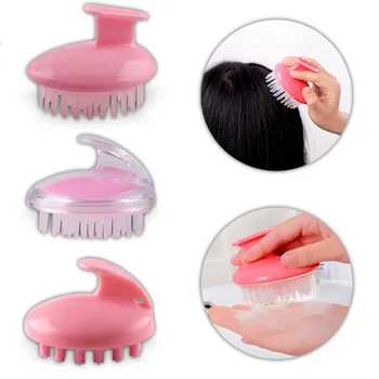 

1pc Comfortable Silicone Shampoo Scalp Massage Brush Hair Washing Comb Body Bath Spa Slimming Massage Brush Personel Health