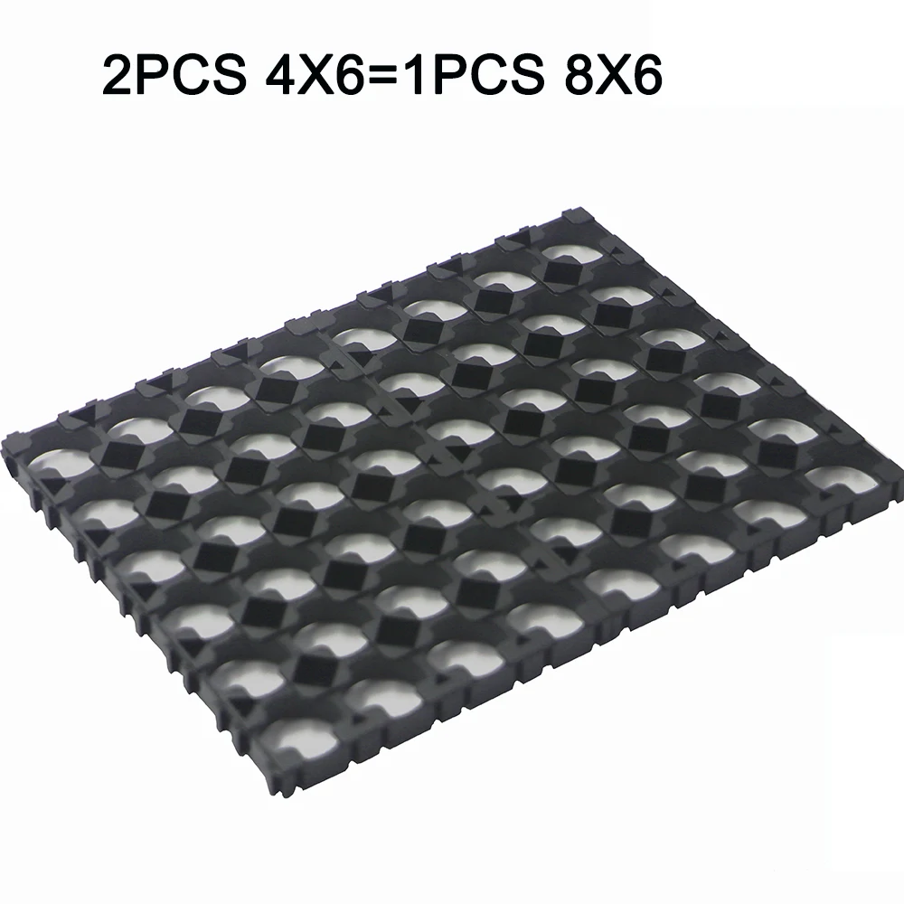 

4Pcs/lot 18650 battery holder Cylindrical cell 4*6 plastic holder 18650 lithium ion battery bracket plastic case Combinable