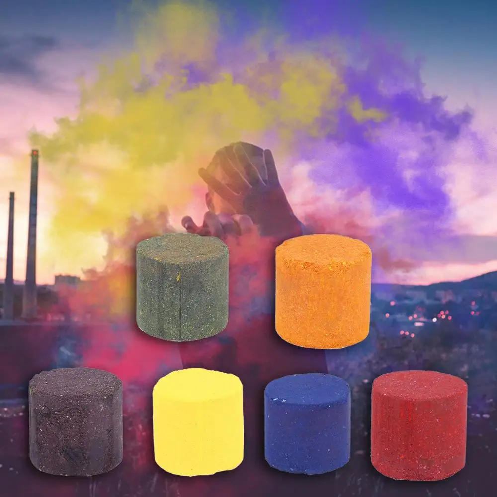 Круглый дым торт шоу красочный эффект дыма бомба сценический фотосъемка помощь реквизит Дым Туман фон реклама 3 шт. креативный