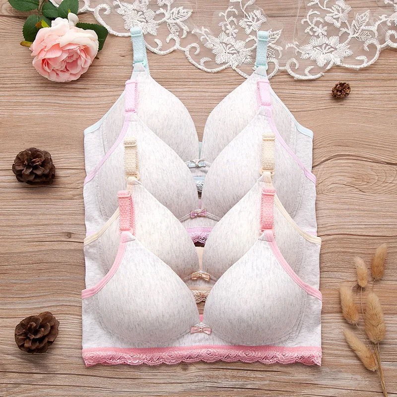 2019 бюстгальтеры для подростков спортивный бюстгальтер детей милое кружевное