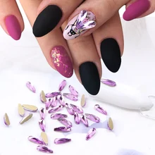 10 шт. капли воды кристаллы для ногтей Стразы 3D Шарм Лайк для дизайна ногтей украшения набор дизайн ювелирные изделия аксессуары Маникюр TR905