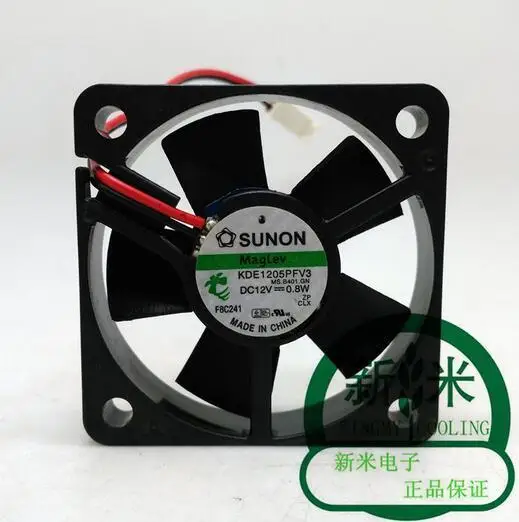 Оригинальный Sunon KDE1205PFV3 DC 12 В 0,8 Вт 5 см 5010 50*50*10 мм 2-провод бесшумный вентилятор охлаждения