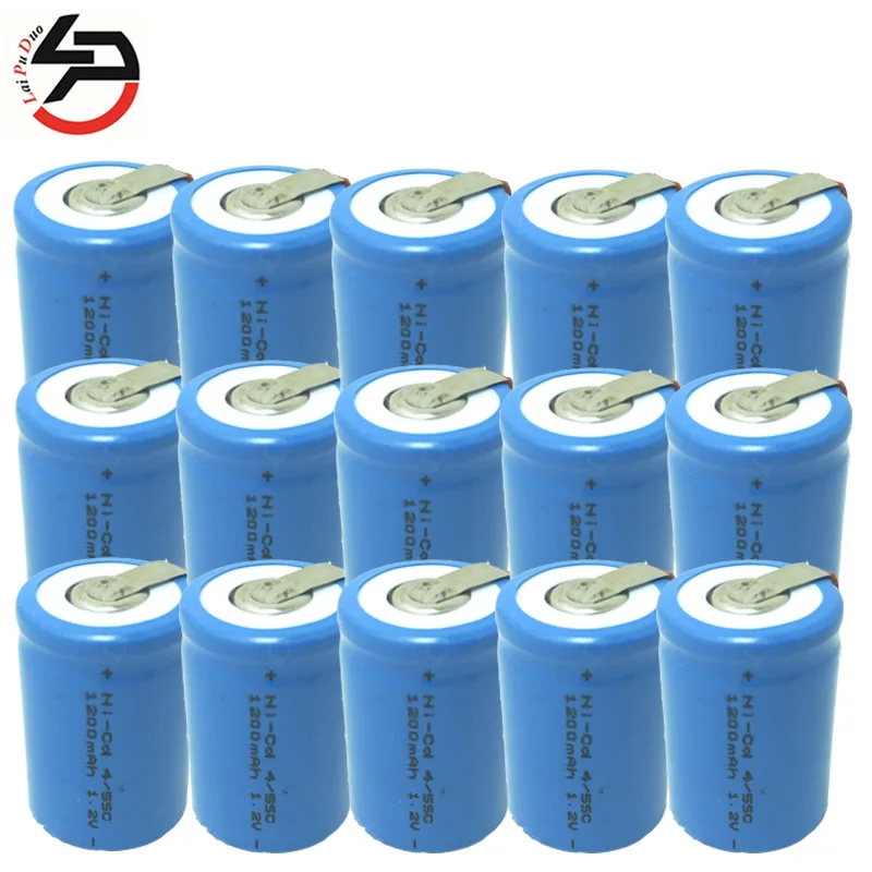Аккумуляторы Ni Cd 4/5 SC в 1 2 мА · ч 15 шт.|rechargeable battery|accumulator 1.2vaccumulator battery 1.2v |