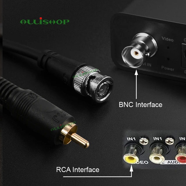 Connecteur BNC Bornier Lot De 5 Connecteurs BNC Mâle à Bornier - Pour Caméras CCTV - Alliage Zinc - 40x14x14 Mm Câblage Caméra Cctv - Foto 8