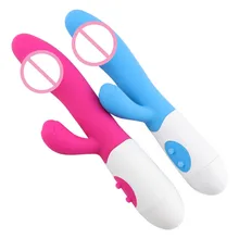 G Spot Dildo Rabbit Vibrator Sex Toys For Women Masturbation 30 Speed Dual Vibration Silicone Wand Vagina Clitoris Pussy Massage